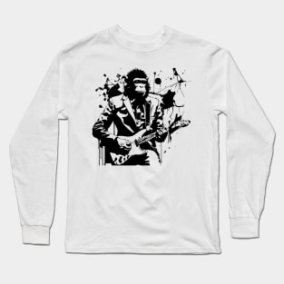 monkey plays the guitar Long Sleeve T-Shirt